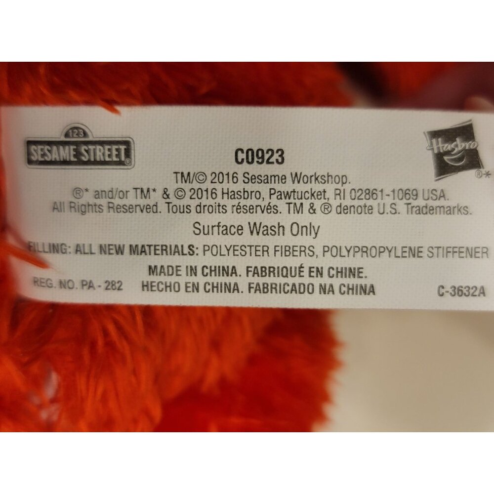 Hasbro Sesame Street Tickle Me Elmo 14 inch Plush - 2016 - Picture 4 of 4
